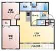 マンション鹿内の間取り画像