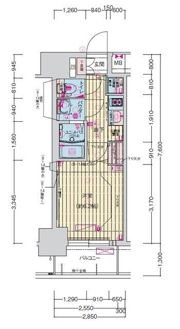 プレサンス扇町駅前の間取り画像