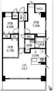 レジーナヒルズ覚王山の間取り画像