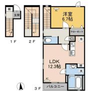 アルカディアC棟の間取り画像