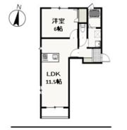 フェリーク庭瀬の間取り画像