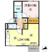 ハイツ松本の間取り画像