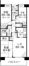 ガーデナヴィルマグノリア市川妙典の間取り画像