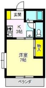 アルモニーアカイシ Ⅱの間取り画像