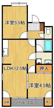 プレステージ霧ヶ丘の間取り画像