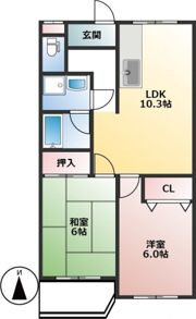 シーバハイツの間取り画像
