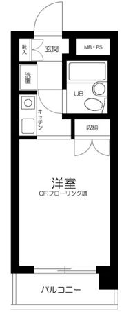 スカイコート戸越銀座の間取り画像