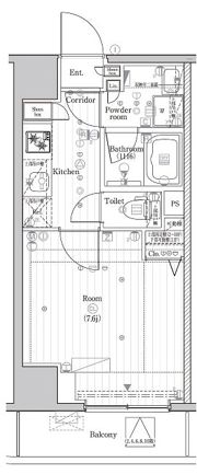 プレミアムキューブG市谷甲良町の間取り画像
