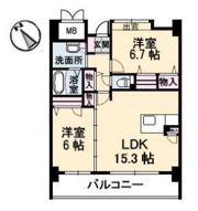 グランマスト海岸通りの間取り画像