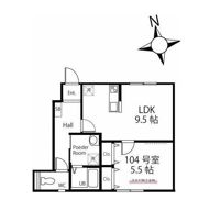 ハーミットクラブハウス横浜弘明寺ⅡA棟の間取り画像