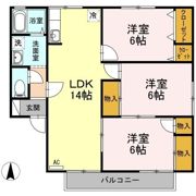 セジュール永木 B棟の間取り画像