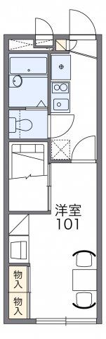 レオパレスMOREニ島の間取り画像