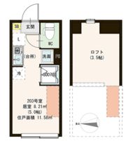 Pere Noel鷺ノ宮の間取り画像