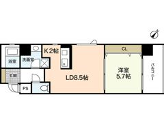 グラビスコート十日市の間取り画像