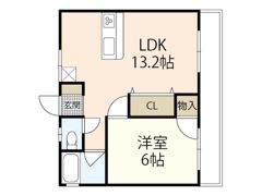 江島マンションの間取り画像