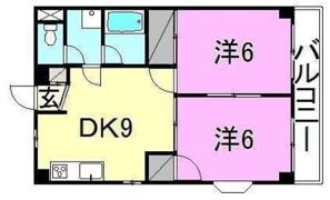 コーポレ古三津の間取り画像