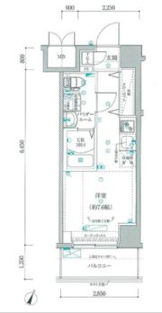 クラリッサ横浜阪東橋の間取り画像