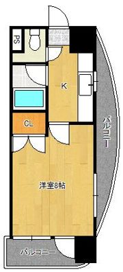 ニューサンリバー6番館の間取り画像