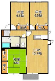 レシェンテ徳力 D棟の間取り画像