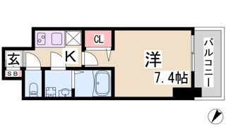 レジュールアッシュ神戸元町の間取り画像