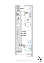ライオンズフォーシア築地ステーションの間取り画像