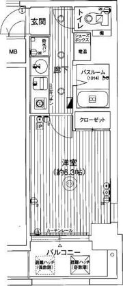 ダイドーメゾン梅田の間取り画像