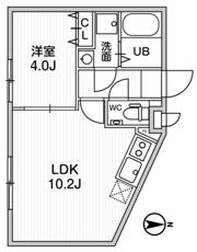 THE PALMS三鷹Ⅱの間取り画像