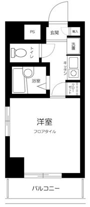 スカイコート早稲田第2の間取り画像