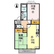 コーポラスITOⅡ Bの間取り画像