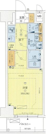 セオリー大阪パーチェの間取り画像