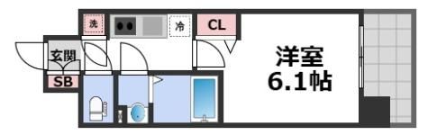 CREST TAPP 大阪EASTの間取り画像