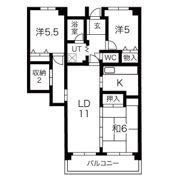 南港はなのまち住宅32号棟の間取り画像