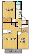 ボヌール立屋敷Aの間取り画像