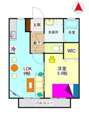 ビバリースクエアBの間取り画像