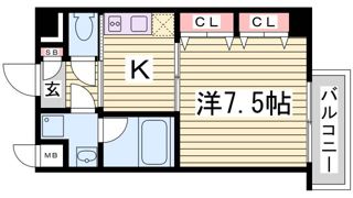 S-FORT神戸小河通の間取り画像