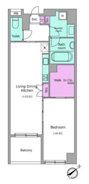 レジディア日本橋浜町の間取り画像