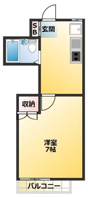 KYコーポの間取り画像