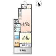 黒髪6丁目新築アパートの間取り画像