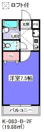 スプリングハイム（K－083）の間取り画像