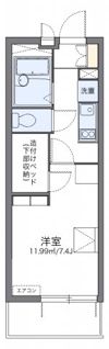 レオパレス香春口の間取り画像