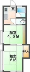 新田町甲アパートの間取り画像