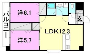 リバーサイドマンションの間取り画像