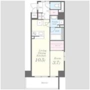 フランディル・オーラ江坂の間取り画像