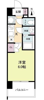 エス・キュート梅田東の間取り画像