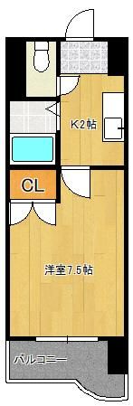 ニューサンリバー7番館の間取り画像