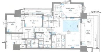 アーティックス上富野グランゲート 306号室の間取り画像