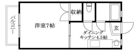ハイツ大本の間取り画像