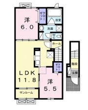メゾン ハピネスAの間取り画像