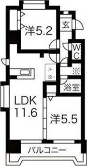 シャトーMURASEⅤの間取り画像