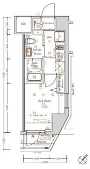 Log横浜駅東の間取り画像